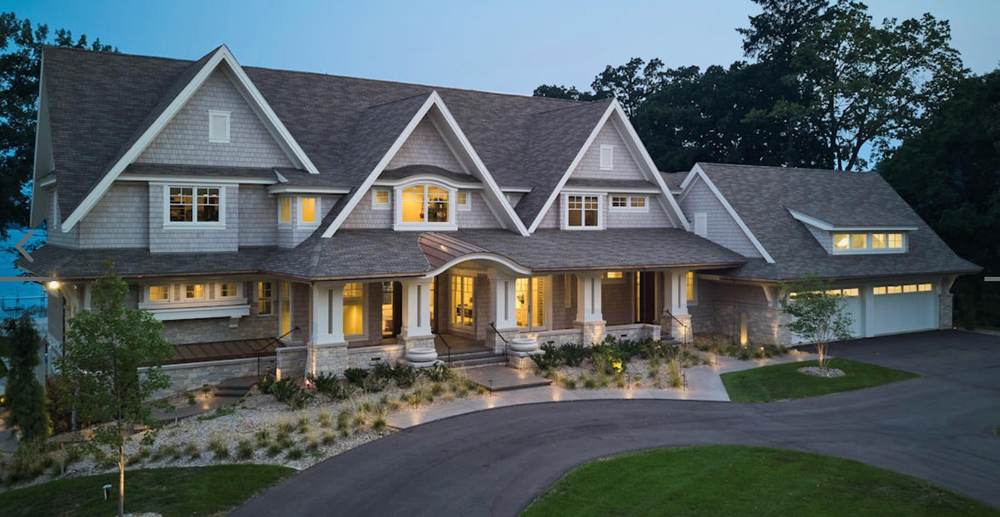 Copper gutters and copper standing seam roof